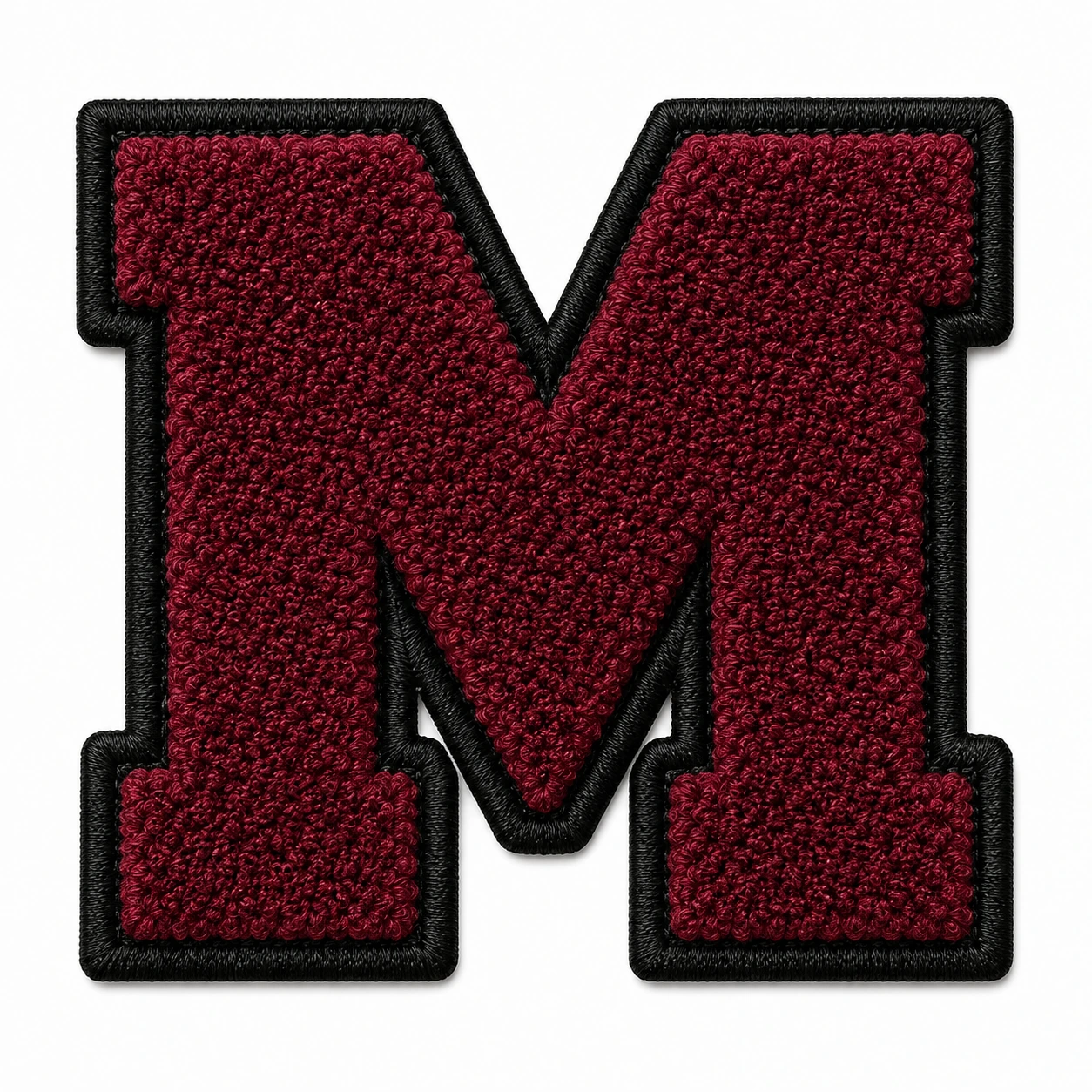 Varsity Letter M Chenille Patch
